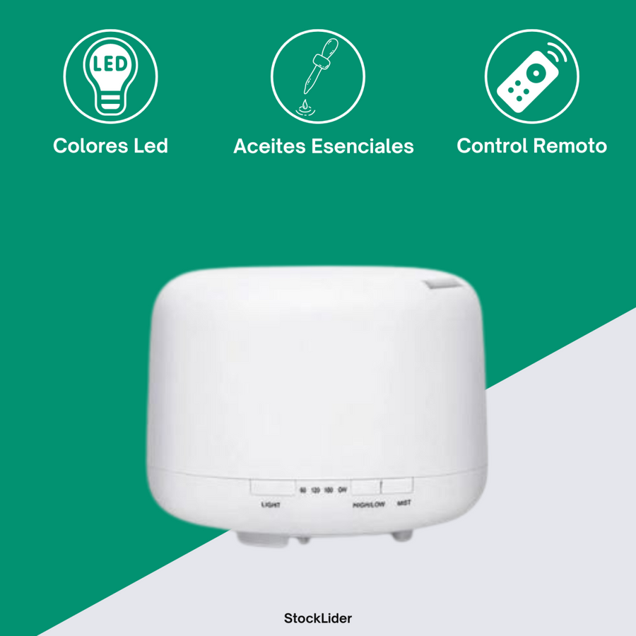 Humidificador con mando para casa