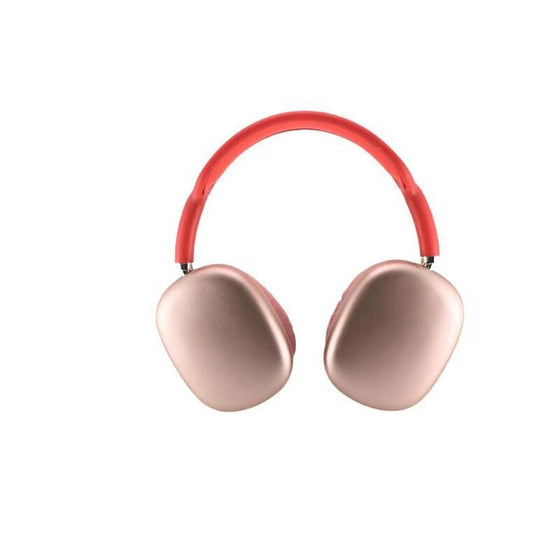 Auriculares Bluetooth rojos con micrófono