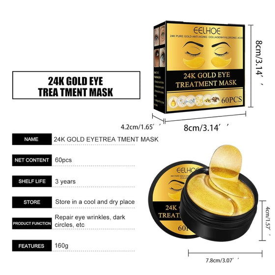 Parches de Oro 24K para Ojos | ViamoMas