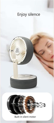 Ventilador plegable de escritorio compacto