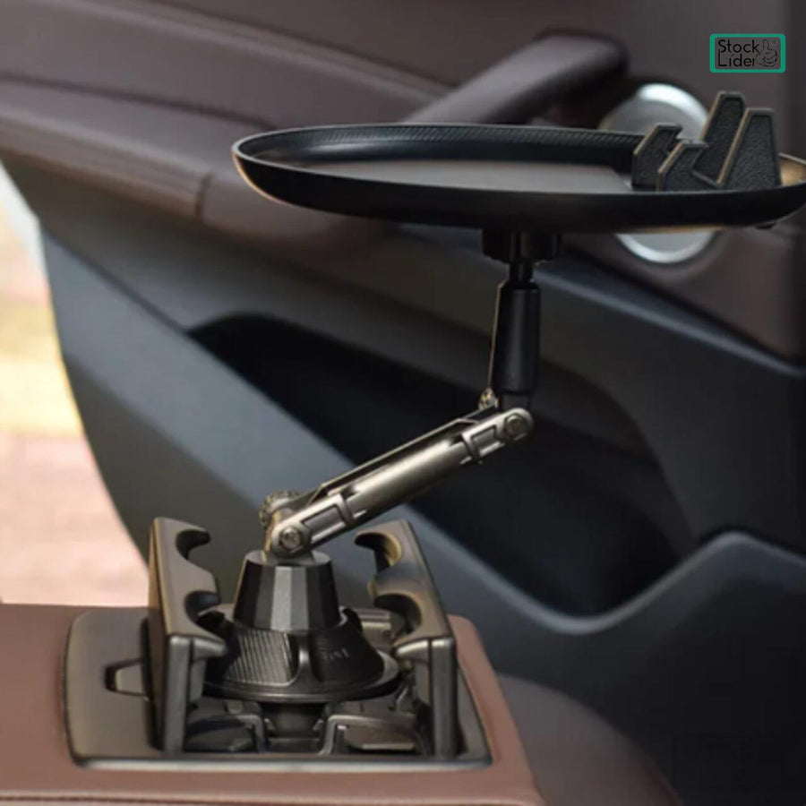 Soporte con bandeja para coche práctico