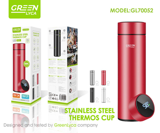 Termo 500 ml con sensor de temperatura