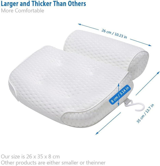 Almohada de baño cómoda para bañera