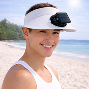 Gorra ventilador recargable USB y solar