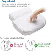Almohada de baño cómoda para bañera