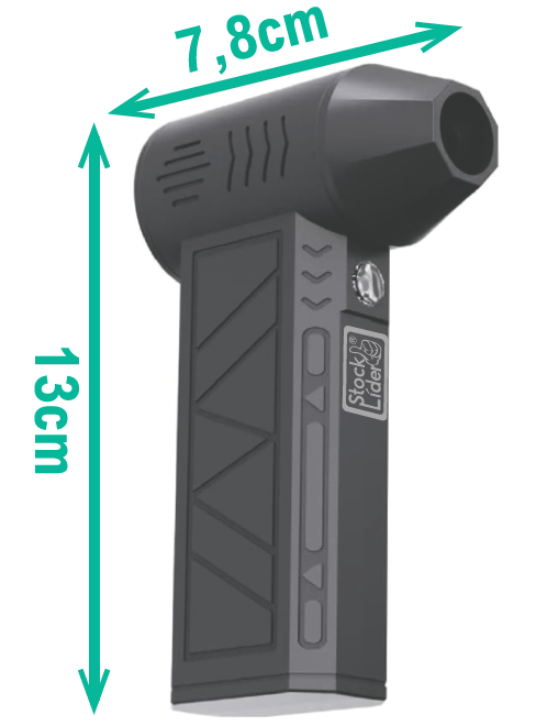 Mini soplador turbo recargable USB-C