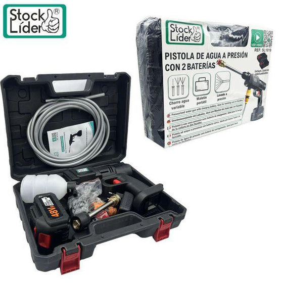 Pistola de agua a presión con 2 baterías