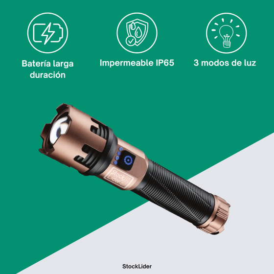 Linterna súper potente recargable | ViamoMas