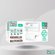 Portarollos multifunción 3 en 1 cocina