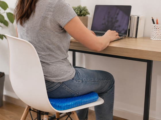 Cojín de gel para asiento ergonómico