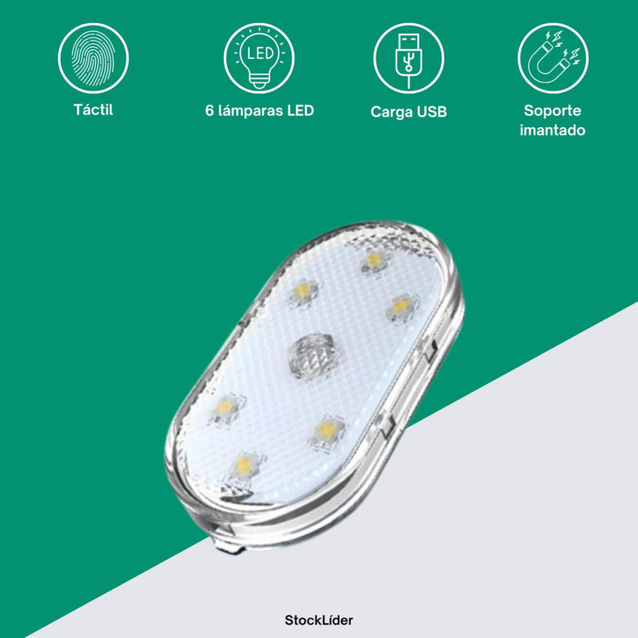 Luz LED para coche interior USB