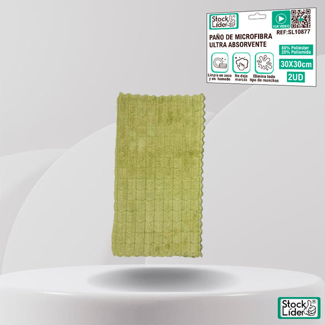Paño microfibra ultra absorbente 2 uds