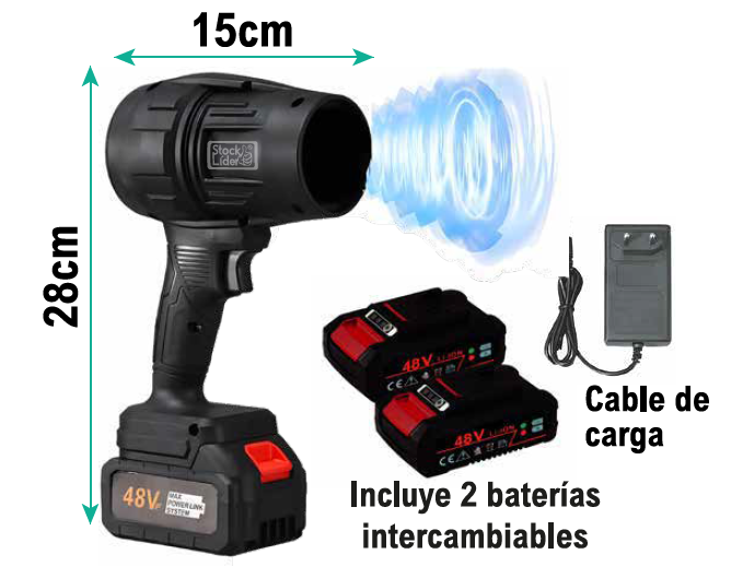 Aire potente. Limpieza rápida.