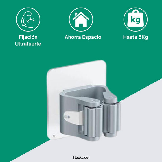 Porta escoba de pared para ordenar