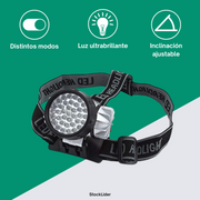 Linterna de cabeza led potente y ajustable