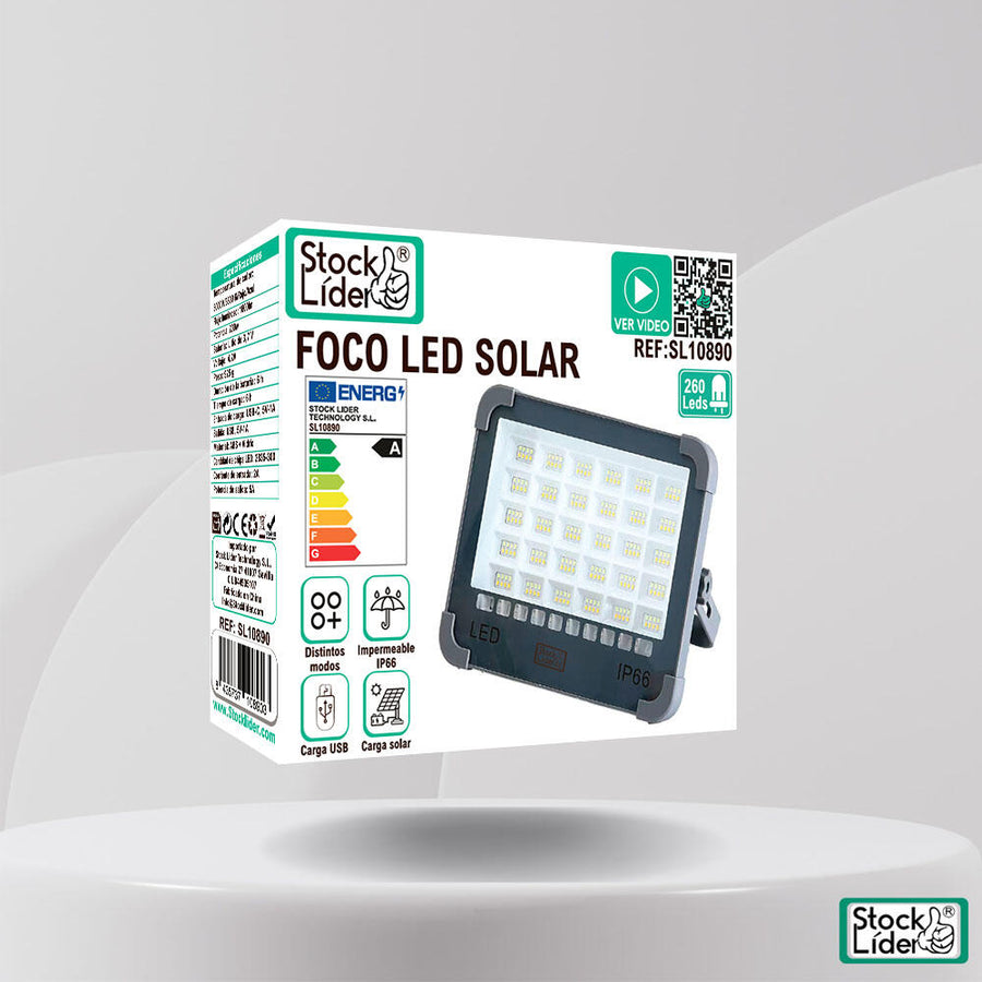 Foco led solar recargable 260 LED | ViamoMas