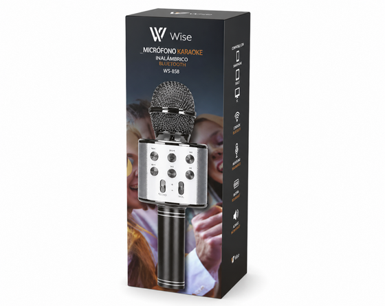 Micrófono karaoke Bluetooth portátil | ViamoMas