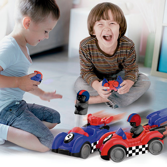 Autos chocadores con mando para niños