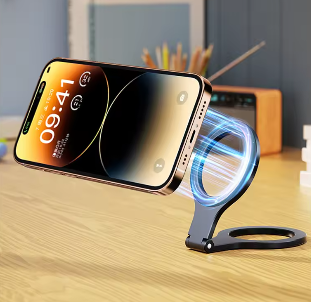 Soporte magnético doble anillo para móvil