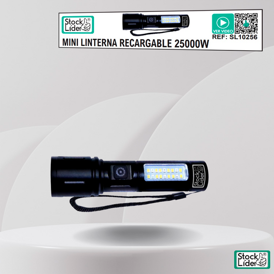 Mini linterna recargable potente
