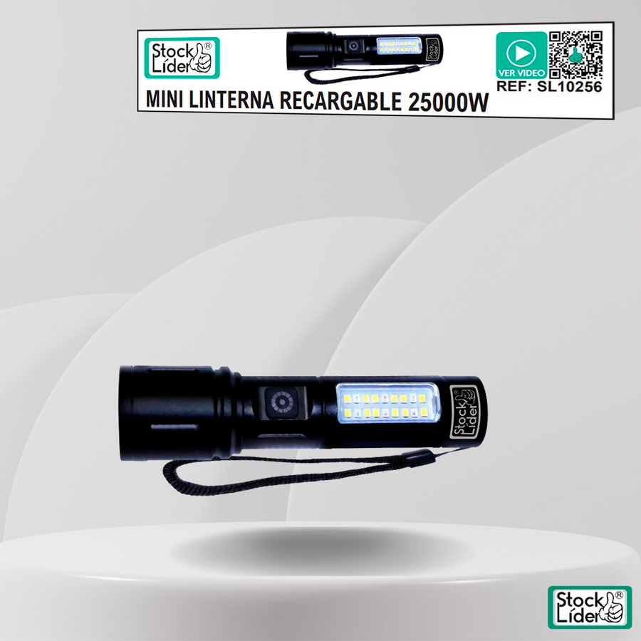 Mini linterna recargable potente