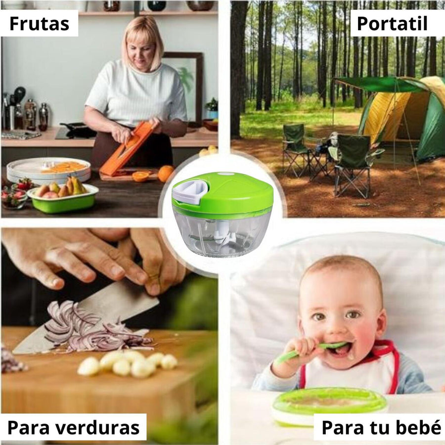 Picadora manual de cocina | Corta rápido