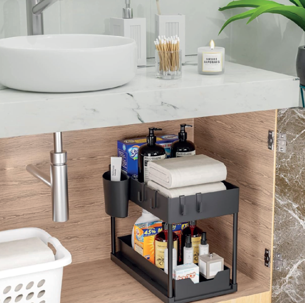 Organizador bajo mueble 2 niveles