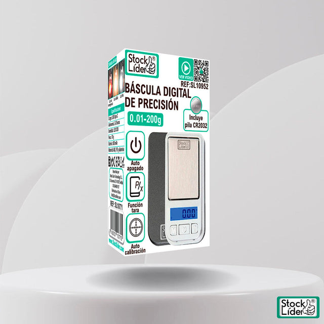 Báscula digital de precisión 0,01 g 200 g
