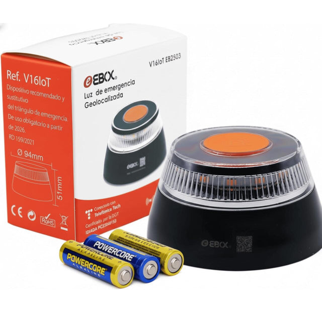 Baliza homologada DGT ebox V16 conectada