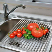 Escurridor de Platos Plegable Acero Inoxidable