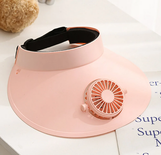 Gorra ventilador recargable 360° | ViamoMas