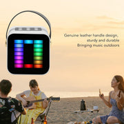 Mini Micrófono Bluetooth con Altavoz RGB
