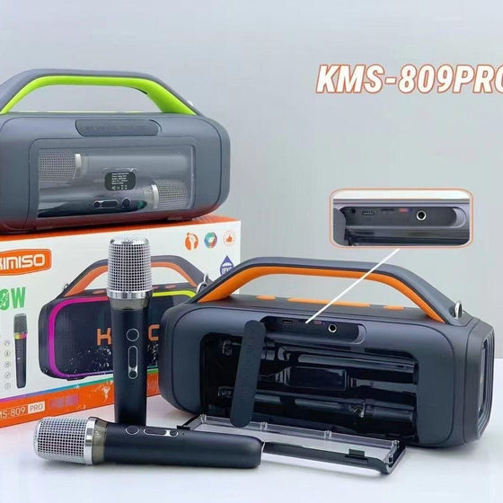 Altavoz Bluetooth 60W con 2 Micrófonos