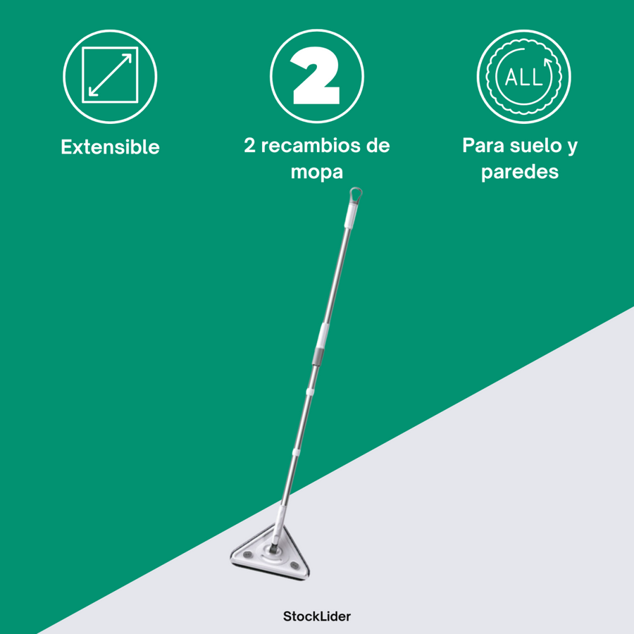 Mopa triangular para esquinas y techos