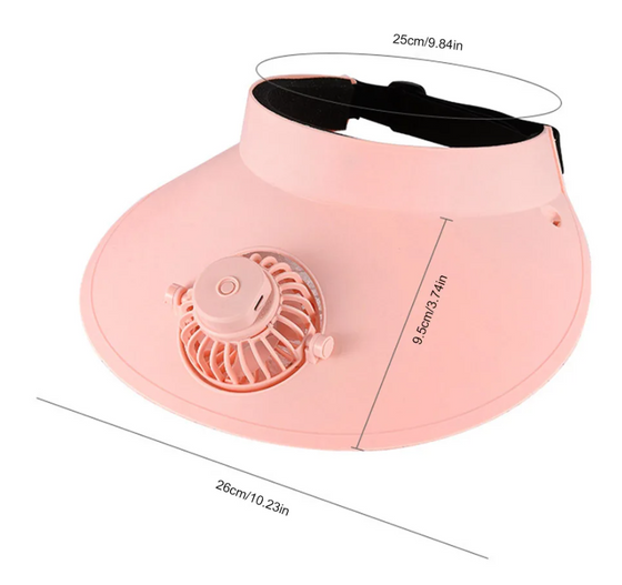 Gorra ventilador recargable 360° | ViamoMas