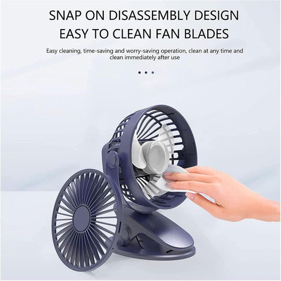 Mini ventilador de clip silencioso | ViamoMas