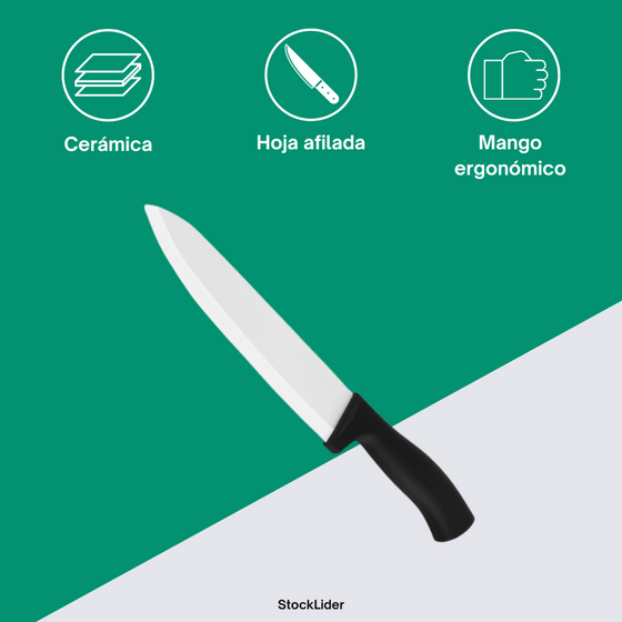 Cuchillo de cerámica 20cm para cocina
