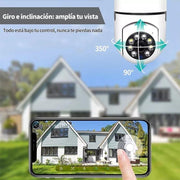 Cámara wifi bombilla 360° con app
