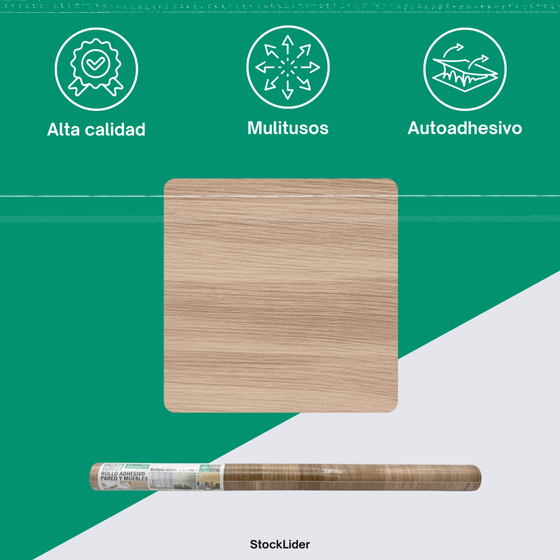 Rollo adhesivo pared y muebles 45x2m