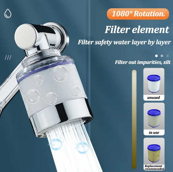Extensor de grifo giratorio con filtro