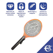 Raqueta matamoscas USB recargable