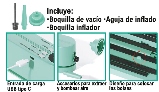 Selladora multifunción USB para bolsas
