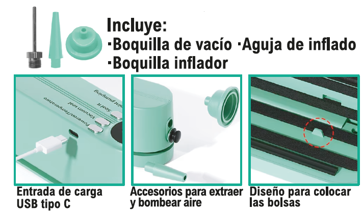 Selladora multifunción USB para bolsas