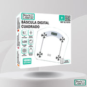 Báscula digital cuadrada precisa 180 kg