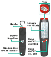 Lámpara linterna multifunción LED | ViamoMas
