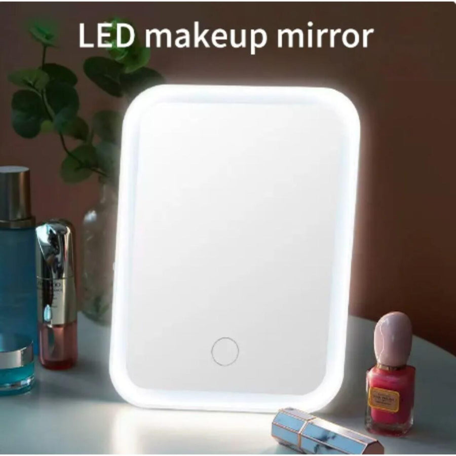 Espejo con luz LED para maquillaje