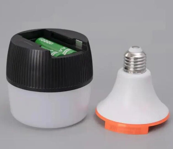 Bombilla recargable con sensor de mano y agua