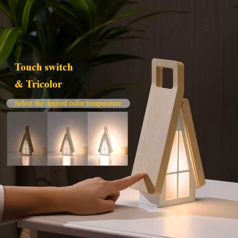 Lámpara de mesa con forma de casa