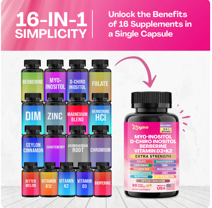 Myo Inositol con Berberina 90 Cápsulas