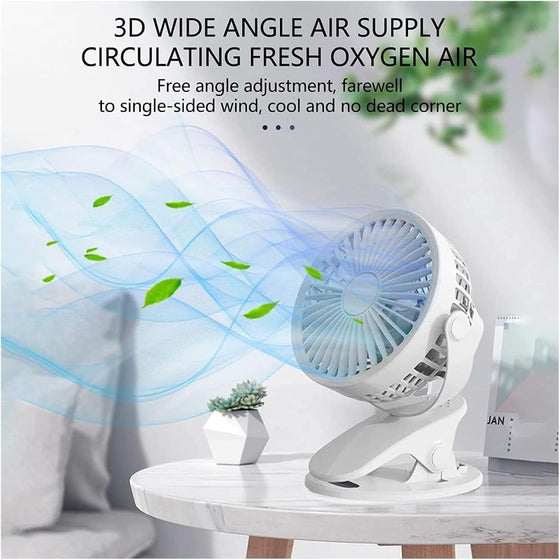 Mini ventilador de clip silencioso | ViamoMas